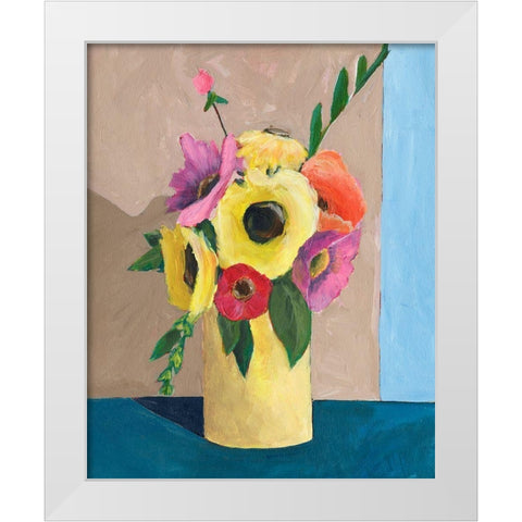 Garden Rewards II White Modern Wood Framed Art Print by Moore, Regina