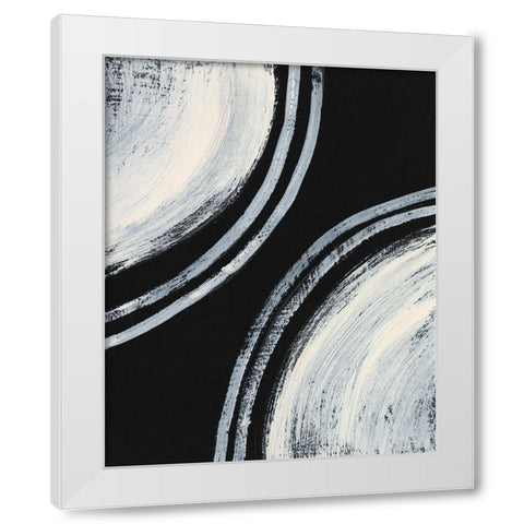 Ivory and Black I White Modern Wood Framed Art Print by Moore, Regina
