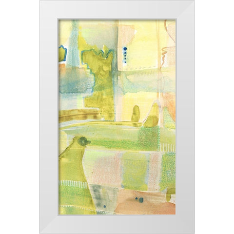 Pastel Bond I White Modern Wood Framed Art Print by Moore, Regina