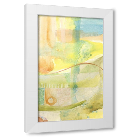 Pastel Bond II White Modern Wood Framed Art Print by Moore, Regina