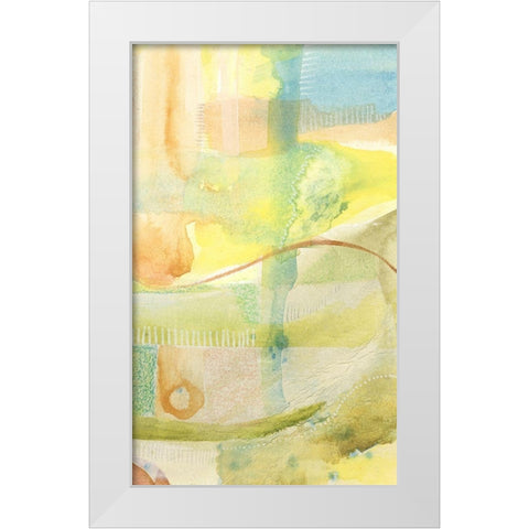 Pastel Bond II White Modern Wood Framed Art Print by Moore, Regina