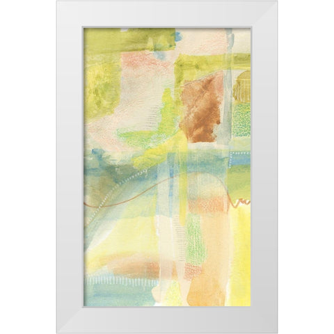 Pastel Bond III White Modern Wood Framed Art Print by Moore, Regina