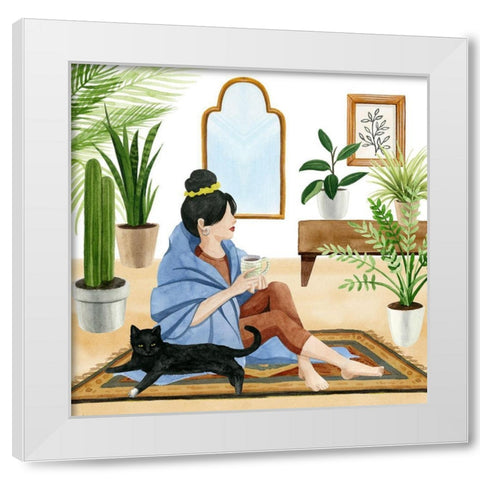 Alone Time I White Modern Wood Framed Art Print by Popp, Grace