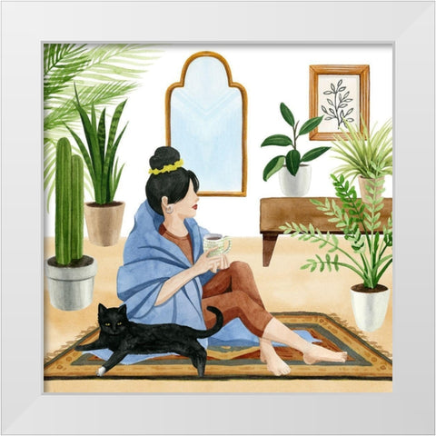 Alone Time I White Modern Wood Framed Art Print by Popp, Grace