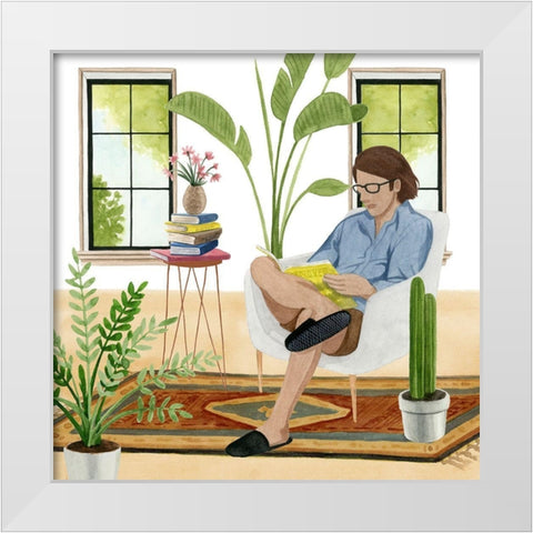 Alone Time IV White Modern Wood Framed Art Print by Popp, Grace