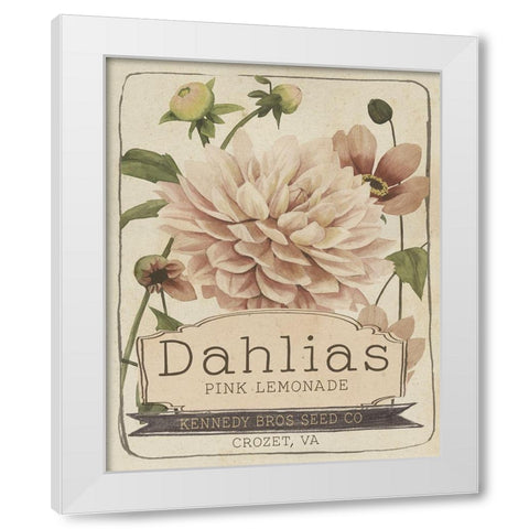 Vintage Seed Packets IV White Modern Wood Framed Art Print by Studio W