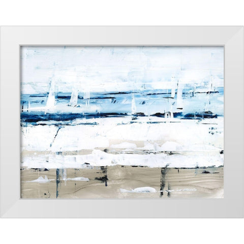 Sea Gaze II White Modern Wood Framed Art Print by Harper, Ethan
