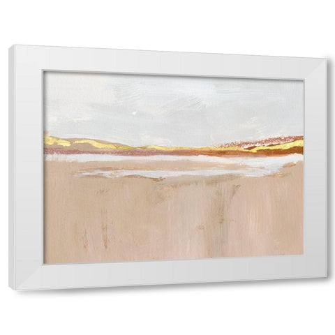 Gilded Expanse I White Modern Wood Framed Art Print by Barnes, Victoria