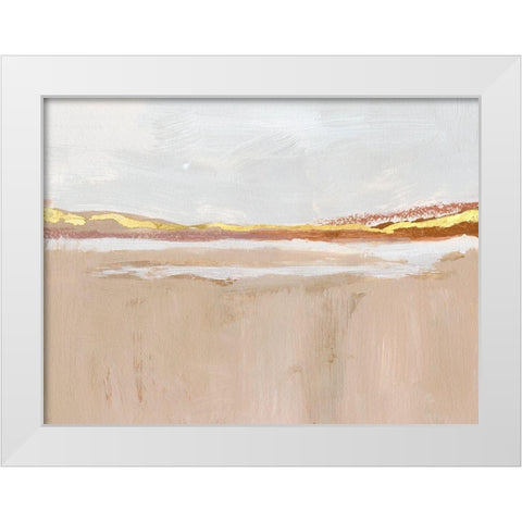 Gilded Expanse I White Modern Wood Framed Art Print by Barnes, Victoria