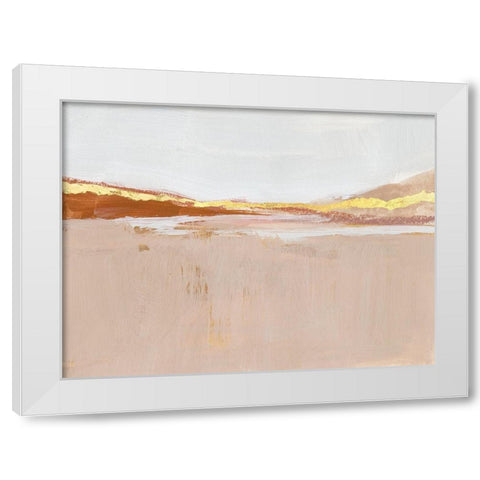 Gilded Expanse II White Modern Wood Framed Art Print by Barnes, Victoria