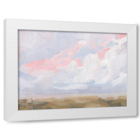 Sandbridge Beach I White Modern Wood Framed Art Print by Green, Jacob