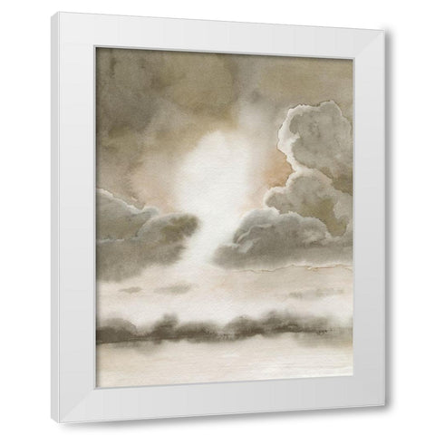 Sepia Sky I White Modern Wood Framed Art Print by Popp, Grace