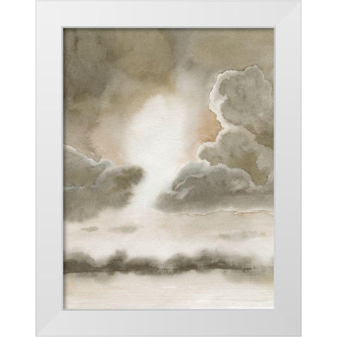 Sepia Sky I White Modern Wood Framed Art Print by Popp, Grace