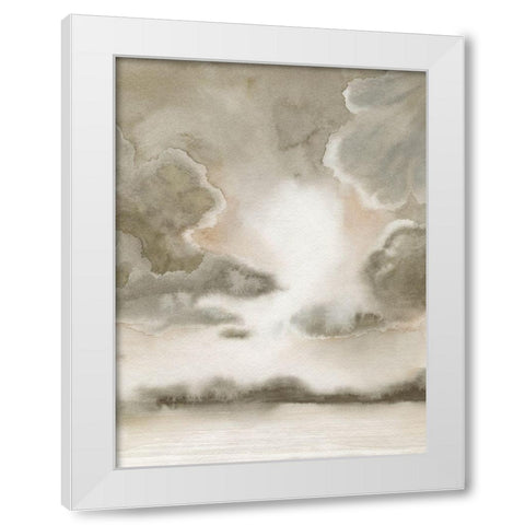 Sepia Sky II White Modern Wood Framed Art Print by Popp, Grace