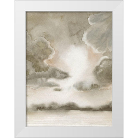 Sepia Sky II White Modern Wood Framed Art Print by Popp, Grace