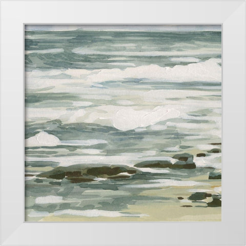 Low Tide I White Modern Wood Framed Art Print by Caroline, Emma