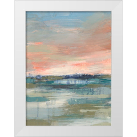 Vast Marsh I White Modern Wood Framed Art Print by Goldberger, Jennifer