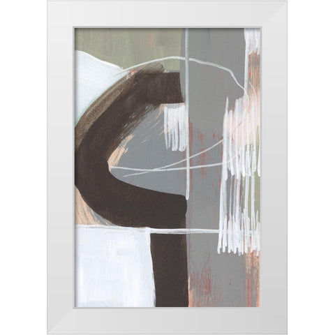 Arching Neutrals IV White Modern Wood Framed Art Print by Goldberger, Jennifer