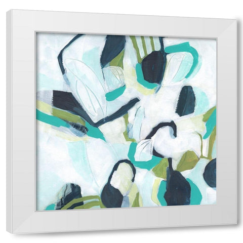 Floating Lanterns I White Modern Wood Framed Art Print by Vess, June Erica