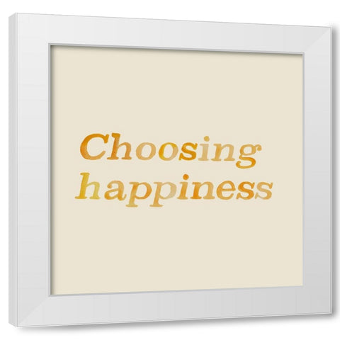 Sunny Sentiments I White Modern Wood Framed Art Print by Parker, Jennifer Paxton