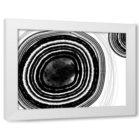 Under the Microscope I White Modern Wood Framed Art Print by Holman, Nicholas
