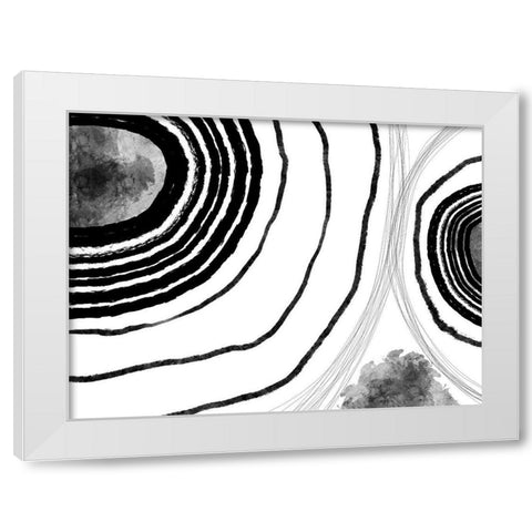 Under the Microscope II White Modern Wood Framed Art Print by Holman, Nicholas