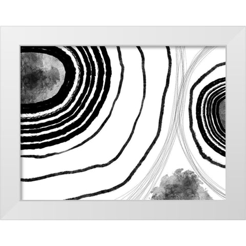 Under the Microscope II White Modern Wood Framed Art Print by Holman, Nicholas