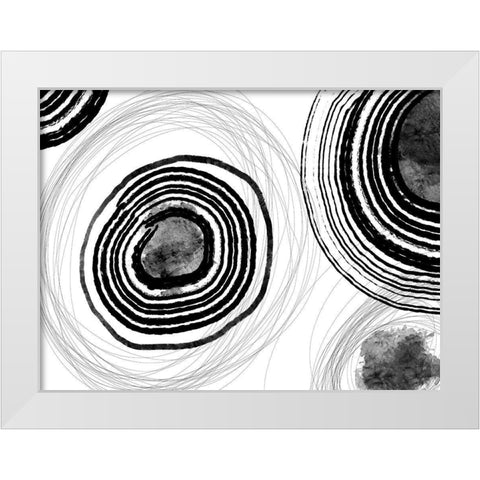 Under the Microscope III White Modern Wood Framed Art Print by Holman, Nicholas