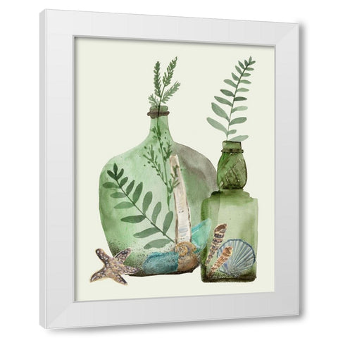 Ocean in a Bottle III White Modern Wood Framed Art Print by Wang, Melissa