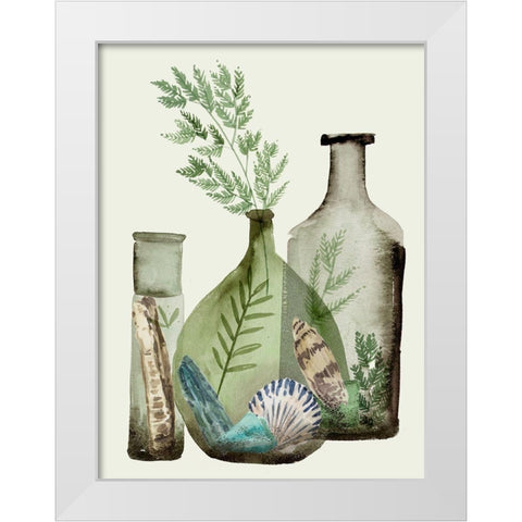 Ocean in a Bottle IV White Modern Wood Framed Art Print by Wang, Melissa