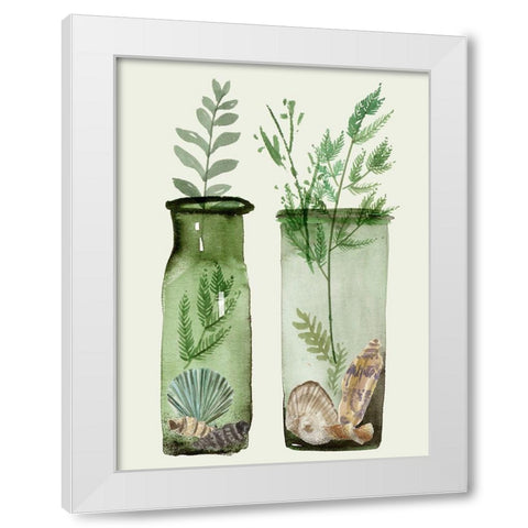 Ocean in a Bottle V White Modern Wood Framed Art Print by Wang, Melissa