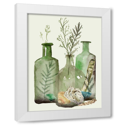 Ocean in a Bottle VI White Modern Wood Framed Art Print by Wang, Melissa