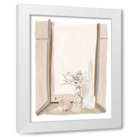 By My Window I White Modern Wood Framed Art Print by Wang, Melissa