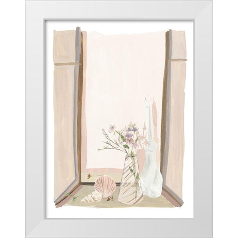 By My Window I White Modern Wood Framed Art Print by Wang, Melissa