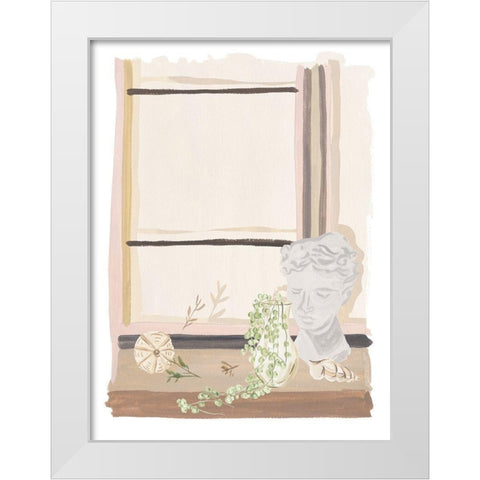 By My Window II White Modern Wood Framed Art Print by Wang, Melissa
