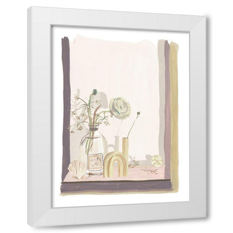 By My Window III White Modern Wood Framed Art Print by Wang, Melissa