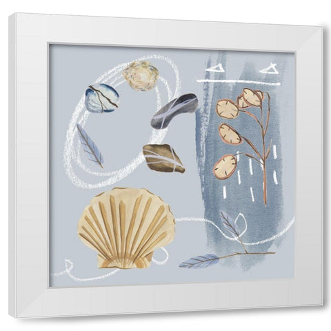 Deep Sea II White Modern Wood Framed Art Print by Wang, Melissa