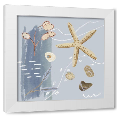 Deep Sea III White Modern Wood Framed Art Print by Wang, Melissa