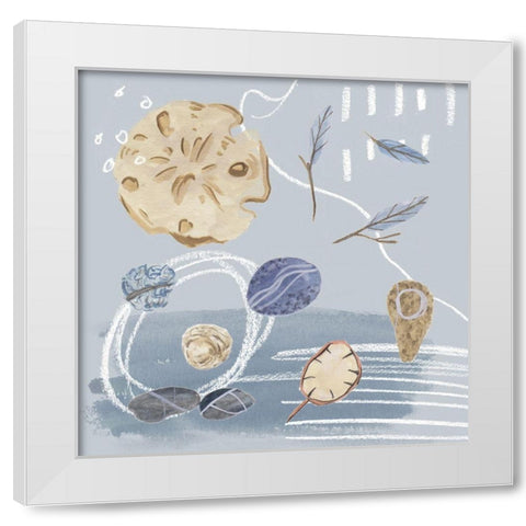 Deep Sea IV White Modern Wood Framed Art Print by Wang, Melissa