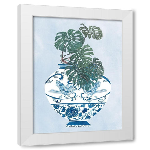 Moonlight Vase II White Modern Wood Framed Art Print by Wang, Melissa