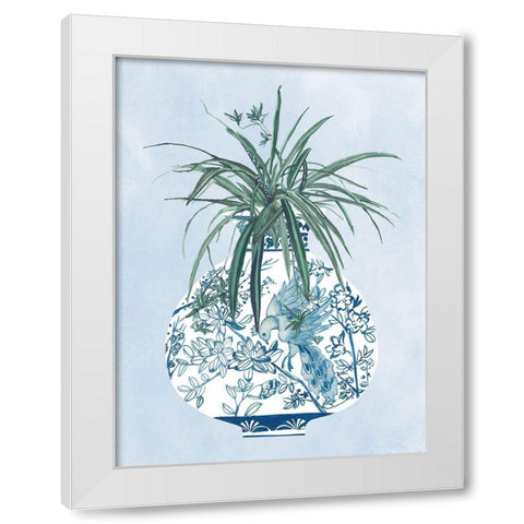 Moonlight Vase III White Modern Wood Framed Art Print by Wang, Melissa