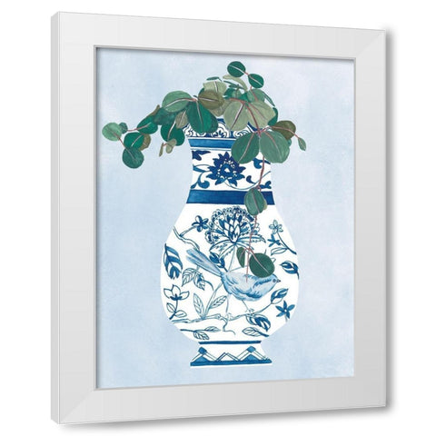 Moonlight Vase IV White Modern Wood Framed Art Print by Wang, Melissa