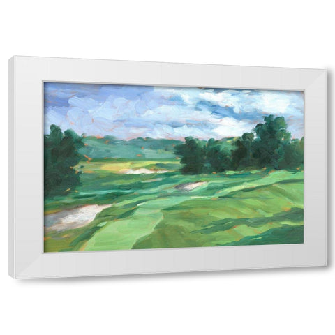Golf Course Study IV White Modern Wood Framed Art Print by Harper, Ethan
