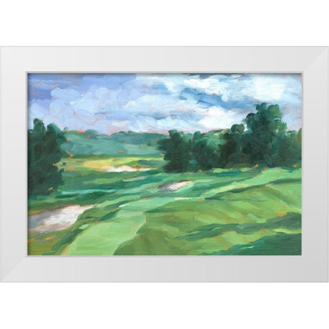 Golf Course Study IV White Modern Wood Framed Art Print by Harper, Ethan