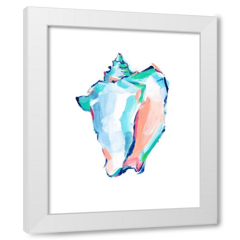 Pop Shell Study I White Modern Wood Framed Art Print by Harper, Ethan