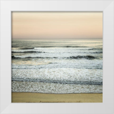 Serenity by the Sea I White Modern Wood Framed Art Print by Poinski, Dianne