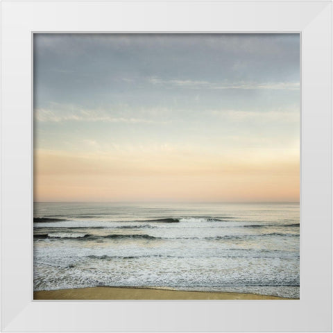 Serenity by the Sea II White Modern Wood Framed Art Print by Poinski, Dianne