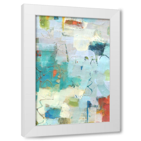 Galore II White Modern Wood Framed Art Print by Jachimiec, Sue