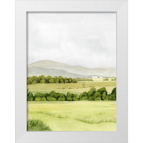 Lush Farmland I White Modern Wood Framed Art Print by Popp, Grace