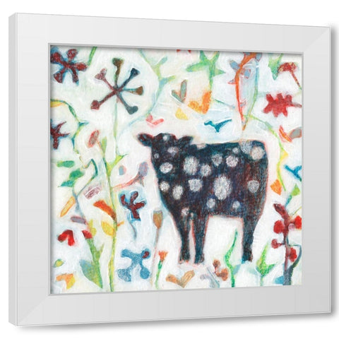 Moona I White Modern Wood Framed Art Print by Jachimiec, Sue